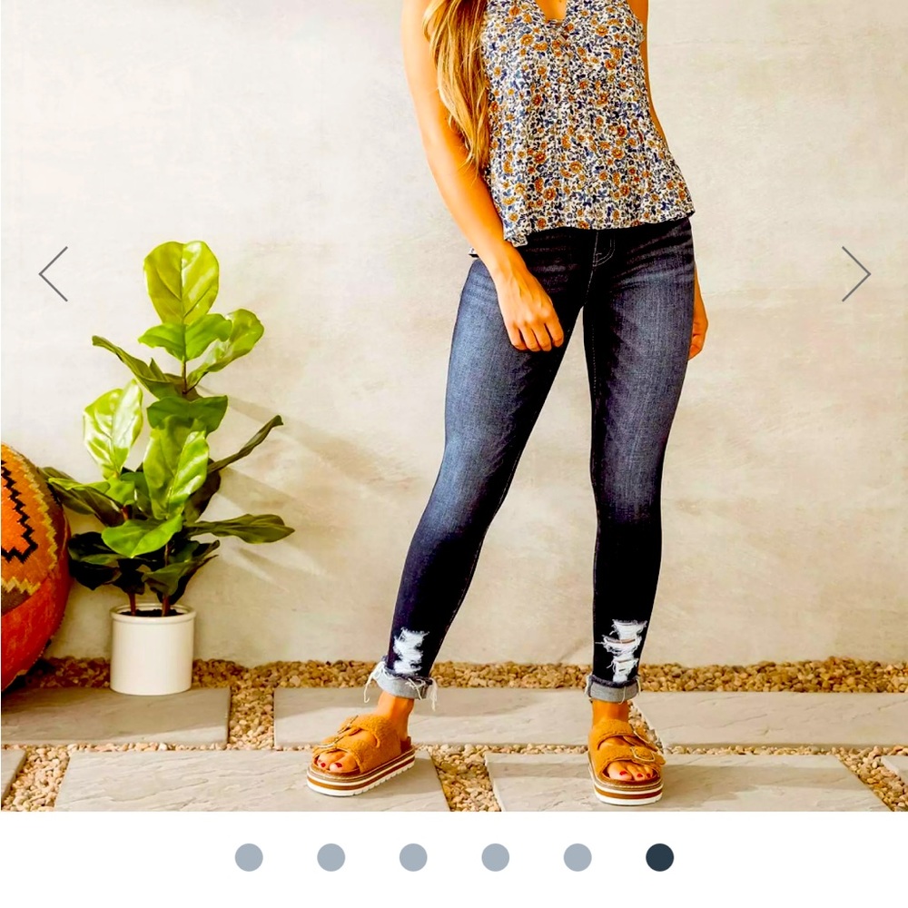 Flying Monkey High Rise Ankle Skinny